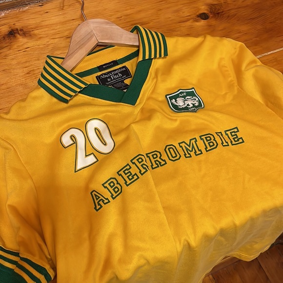 Vintage 90’s Abercrombie & Fitch Yellow Polo Shirt - Picture 6 of 6